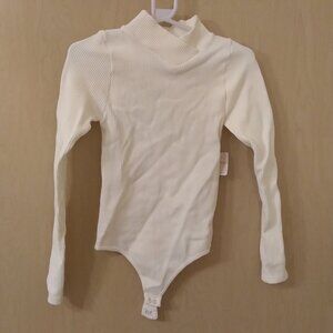 NWT Free People XYZ Bodysuit Ivory (M/L)